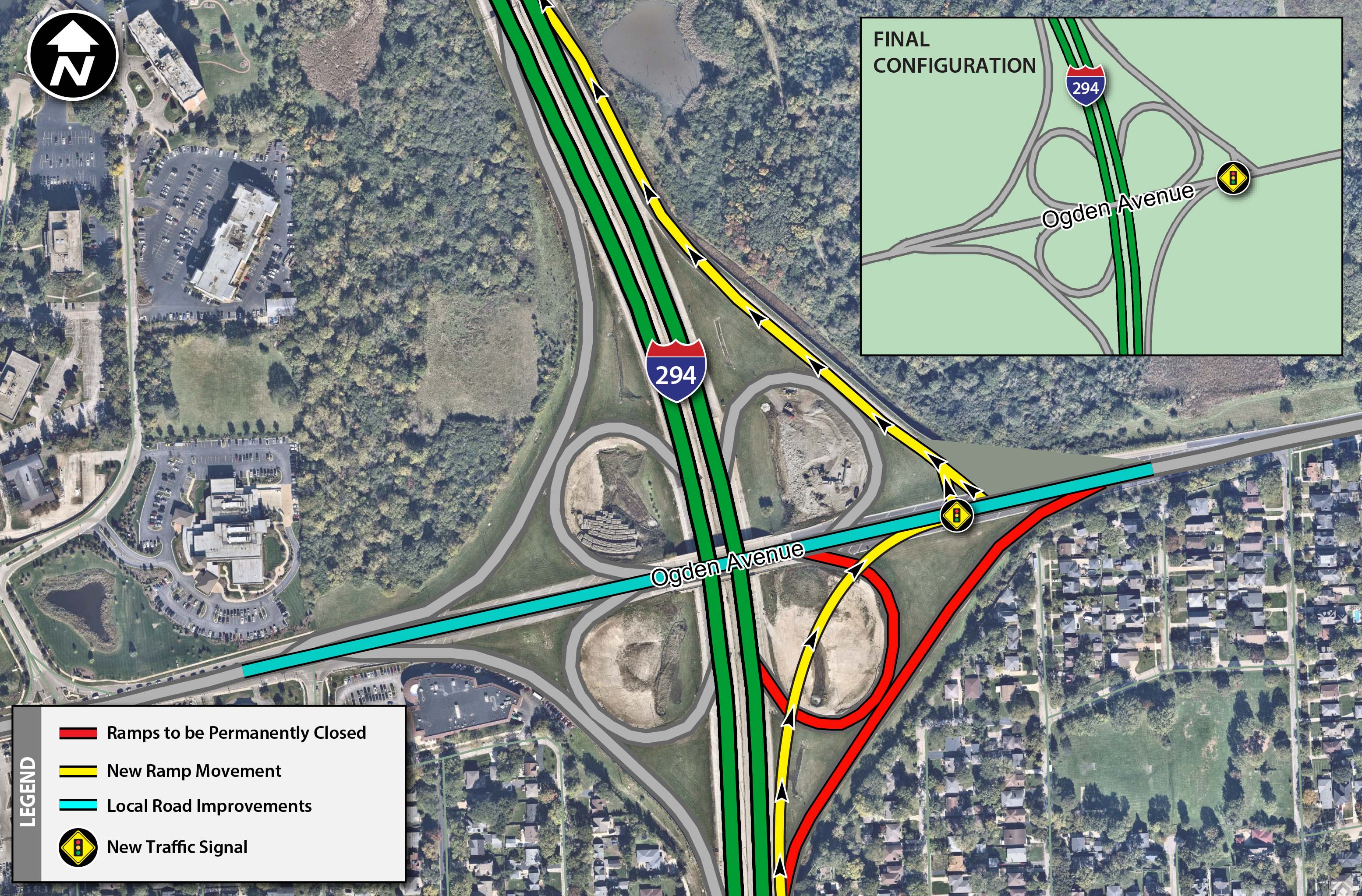Ogden Avenue Interchange Project Map