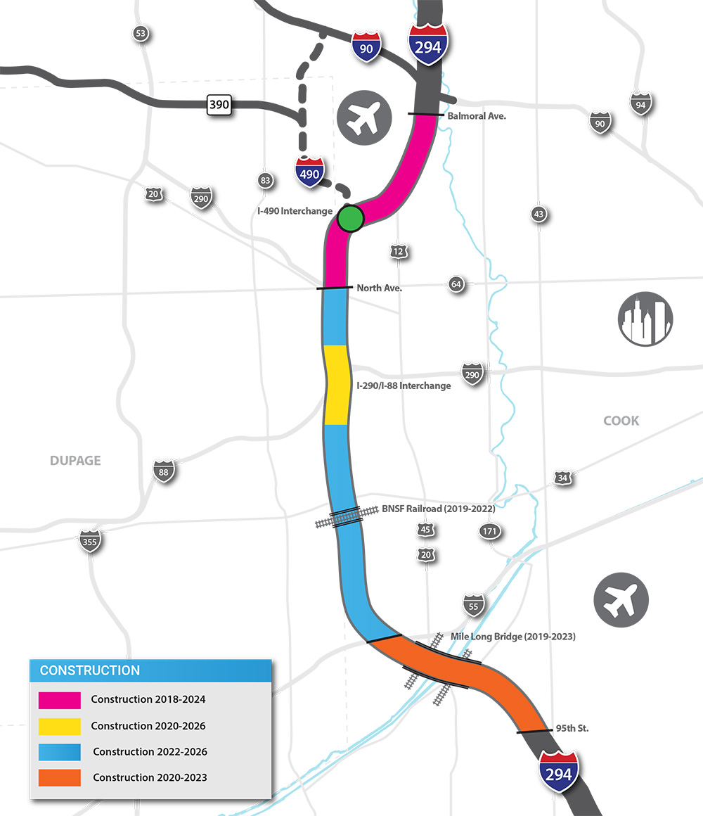Central Tri-State Schedule Map