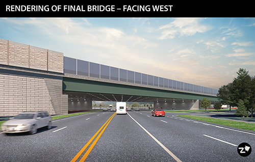 87th Street and Roberts Road Final Bridge Rendering