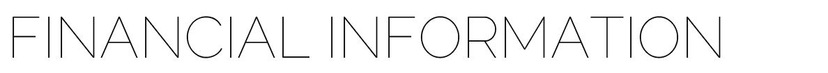 FINANCIAL INFORMATION